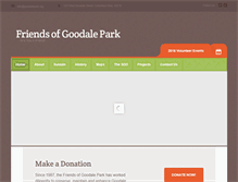 Tablet Screenshot of goodalepark.org